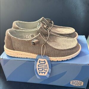 Hey Dude Wendy Wave Casual Slip-On Loafers in Gray